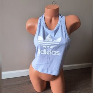 NWT Adidas Originals Trefoil Tank Top Women's Size Medium Purple Violet